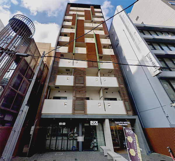 TAKUTO HOTEL 心斎橋／大阪府大阪市中央区博労町３丁目６−８